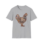 Hen Silhouette Needlepoint T-Shirt