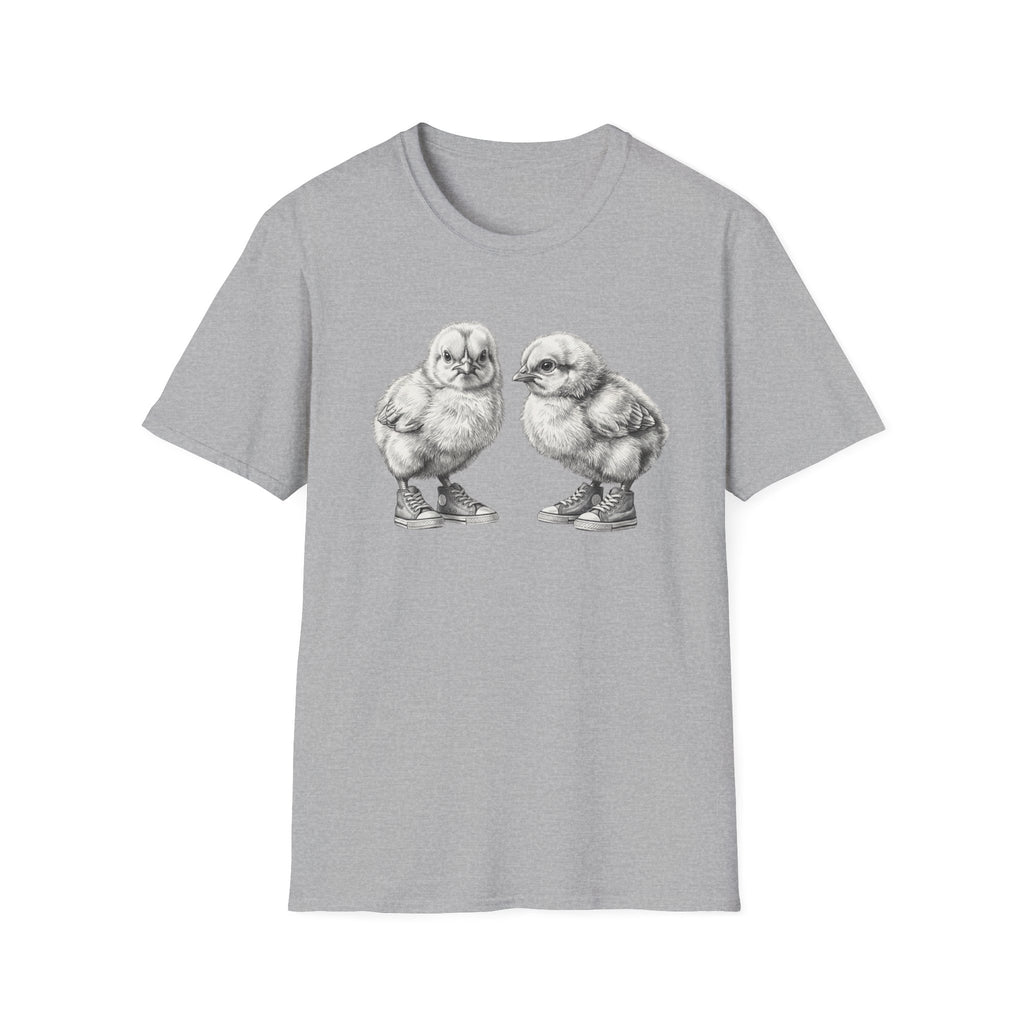 Baby Chicks in Clucks Drawing T-Shirt