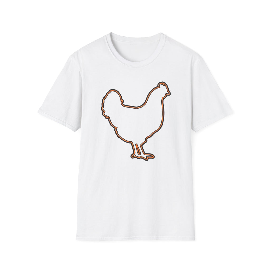 Hen Silhouette White T-Shirt