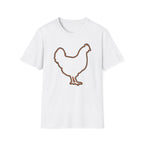 Hen Silhouette White T-Shirt