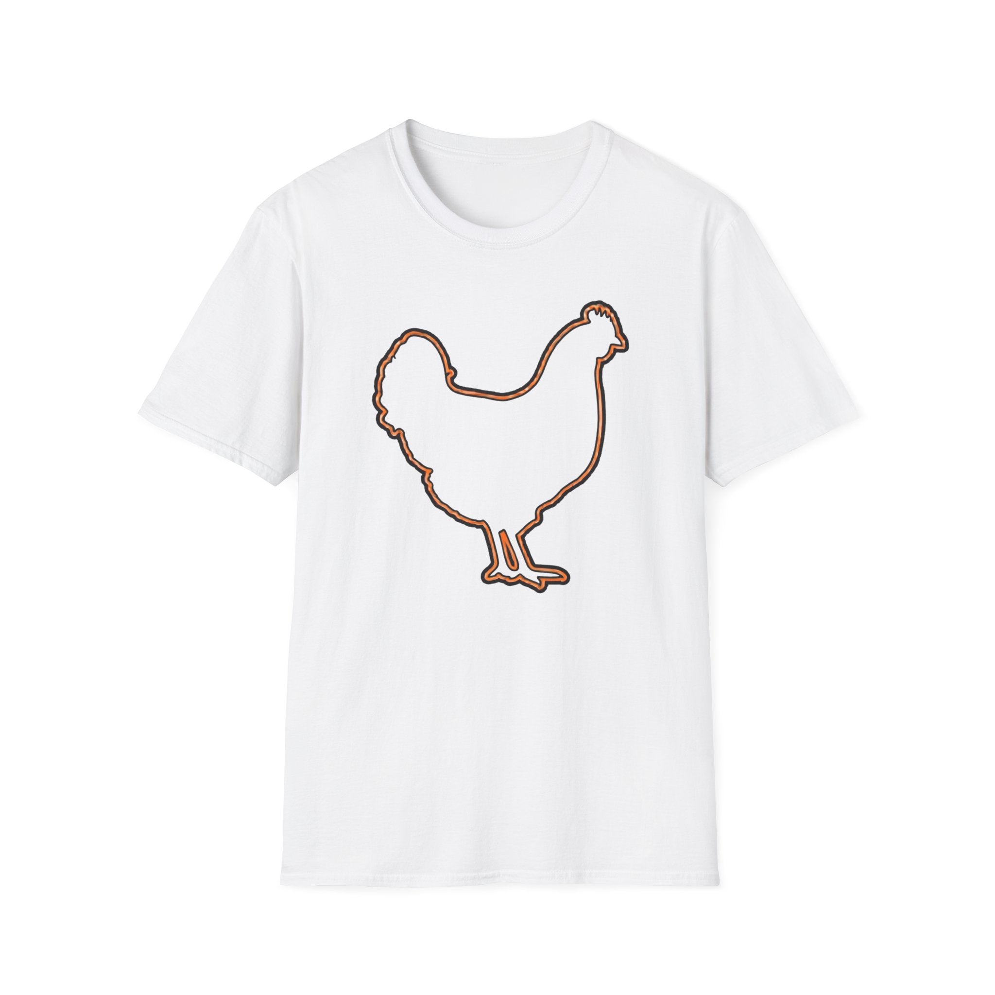 Hen Silhouette White T-Shirt
