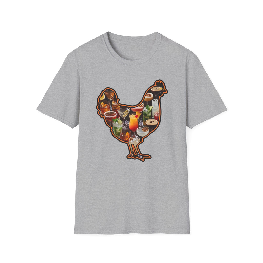 Hen Silhouette Cocktails T-Shirt