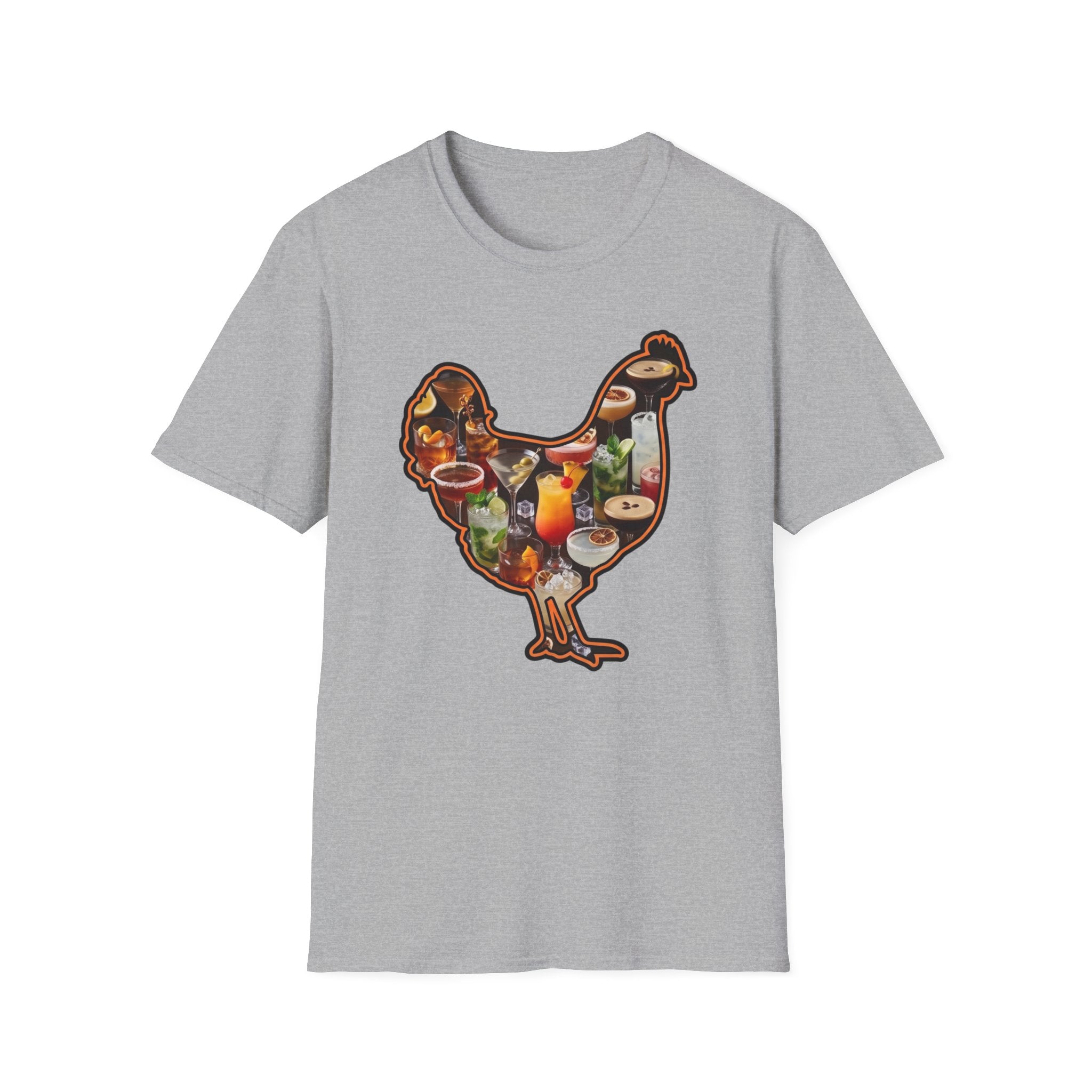 Hen Silhouette Cocktails T-Shirt