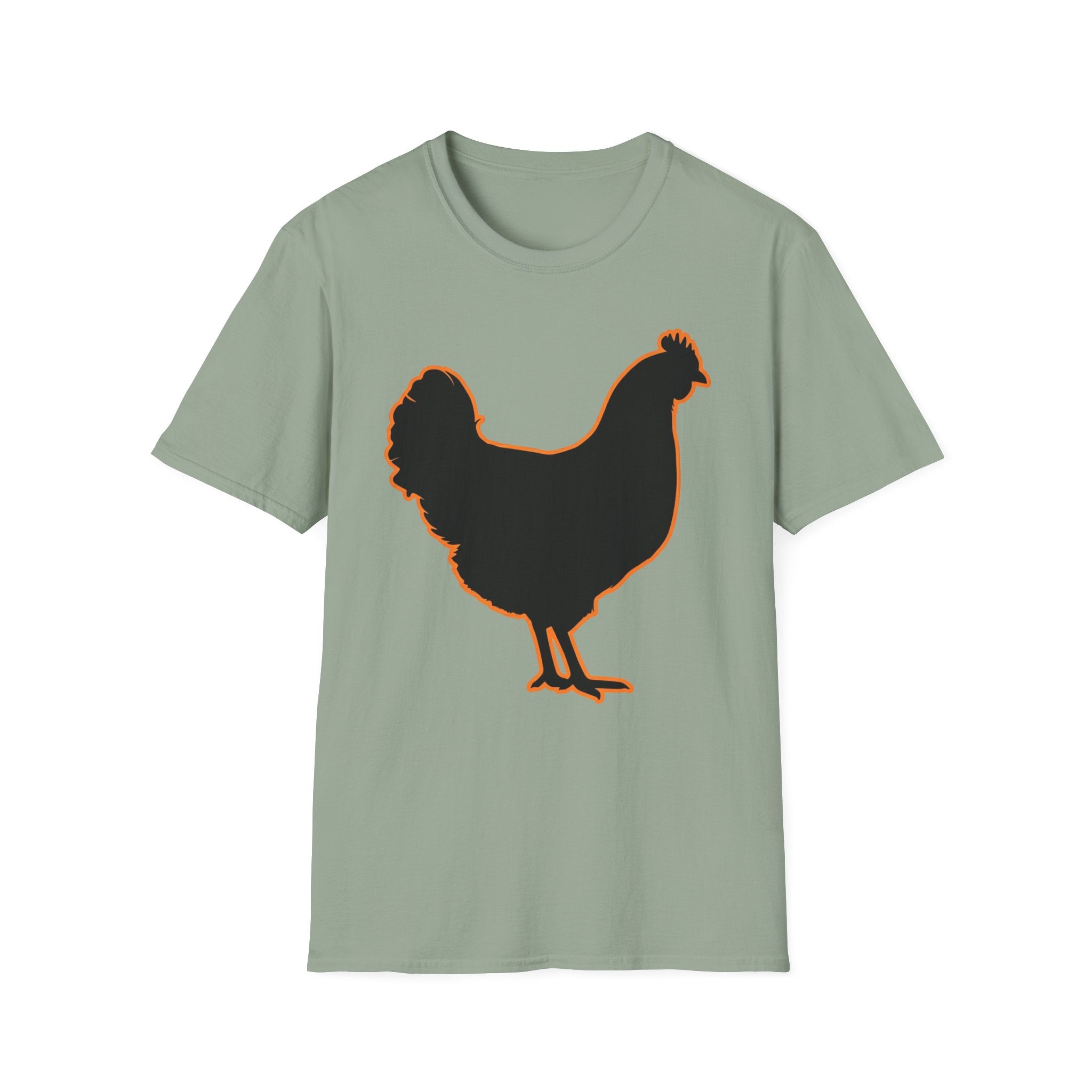 Hen Silhouette Black T-Shirt