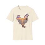 Hen Silhouette Beach T-Shirt