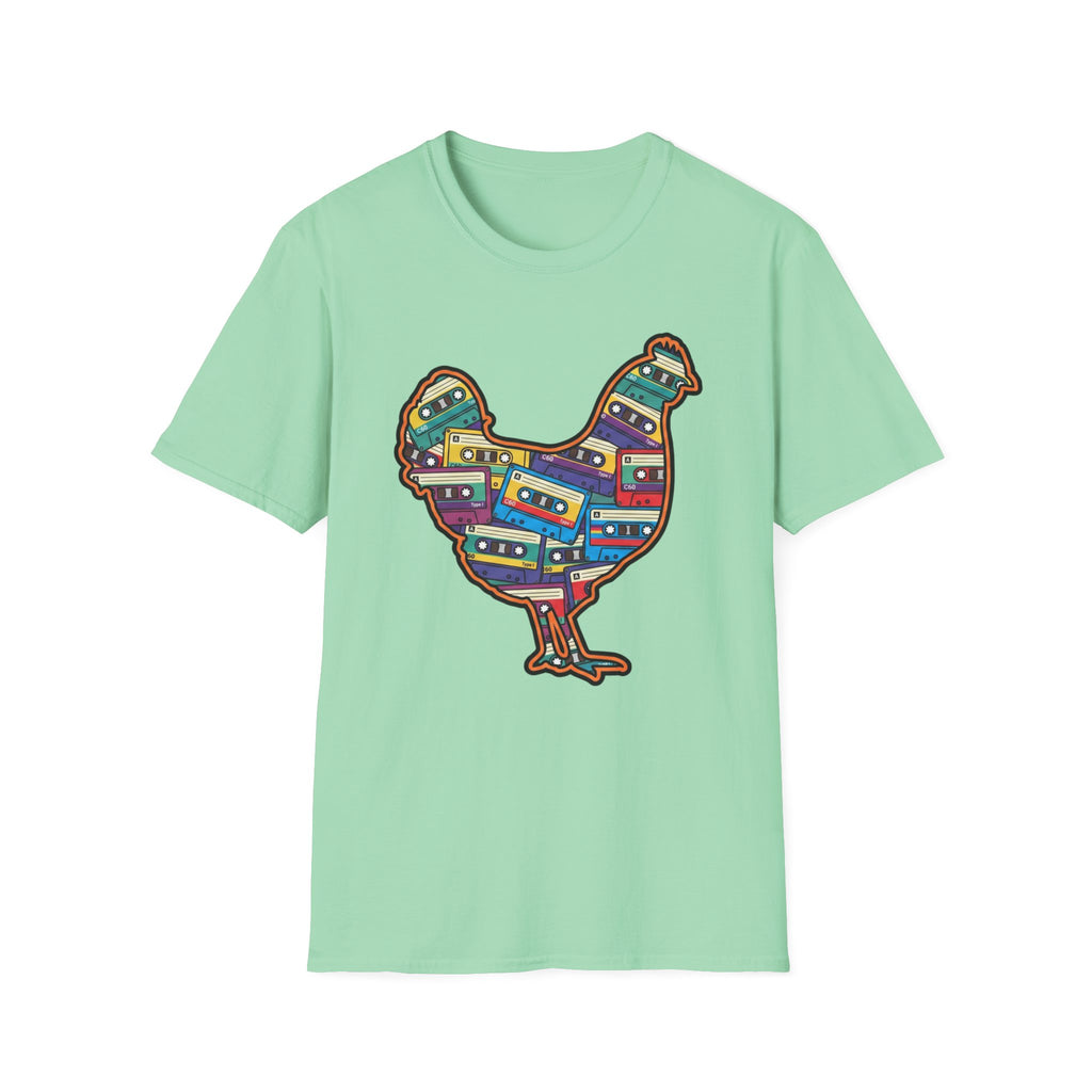 Hen Silhouette Cassettes V T-Shirt
