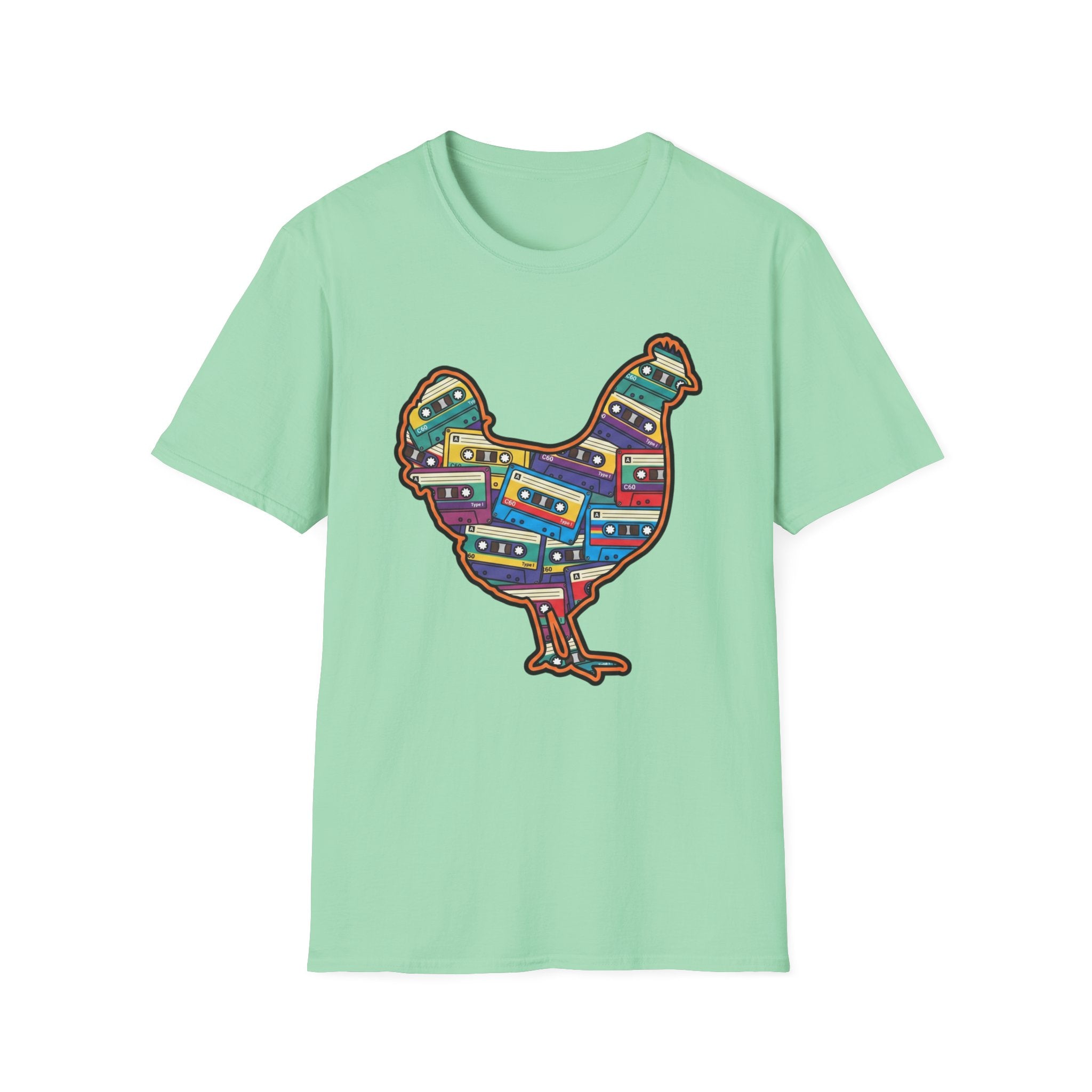 Hen Silhouette Cassettes V T-Shirt