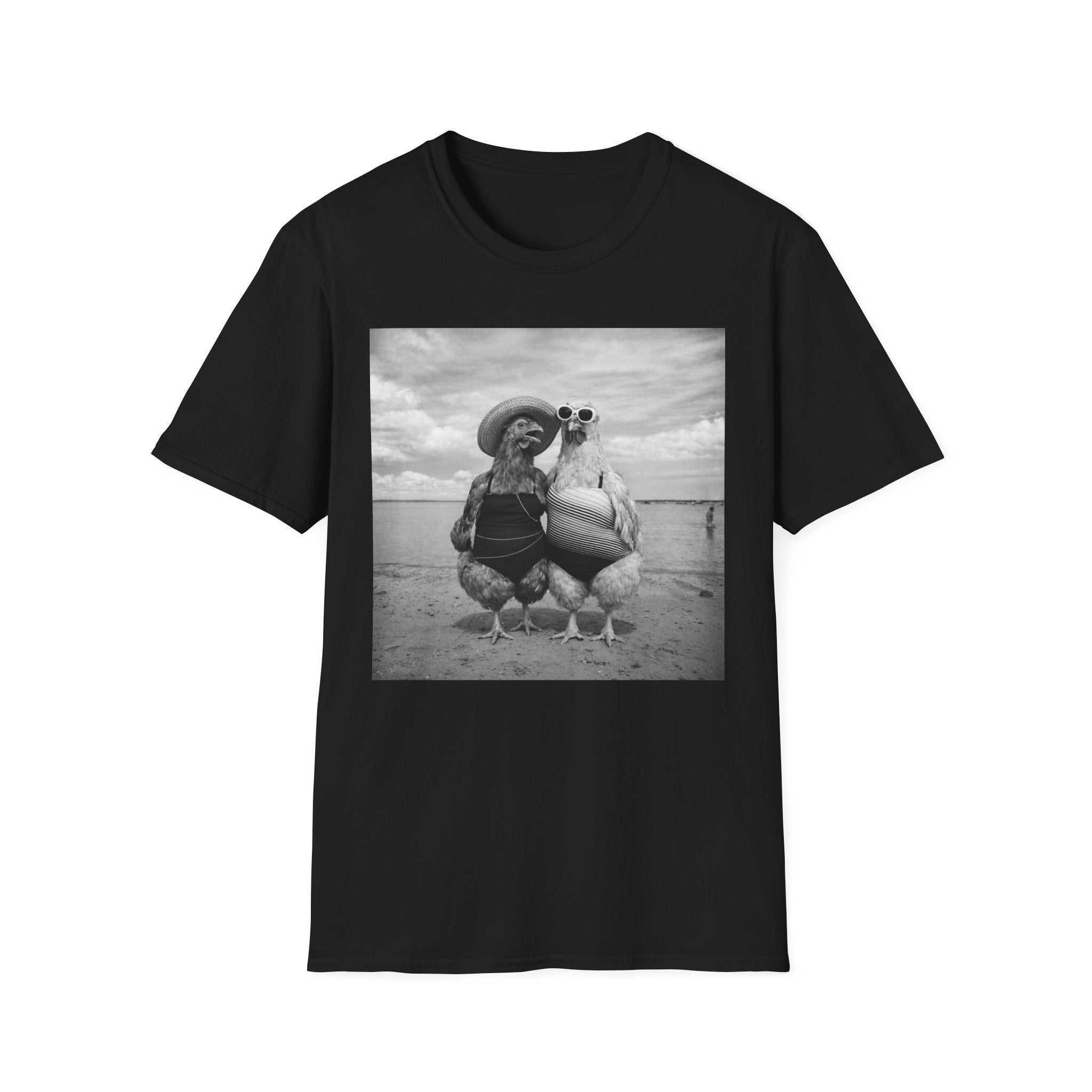 Day at the Beach B&W T-Shirt