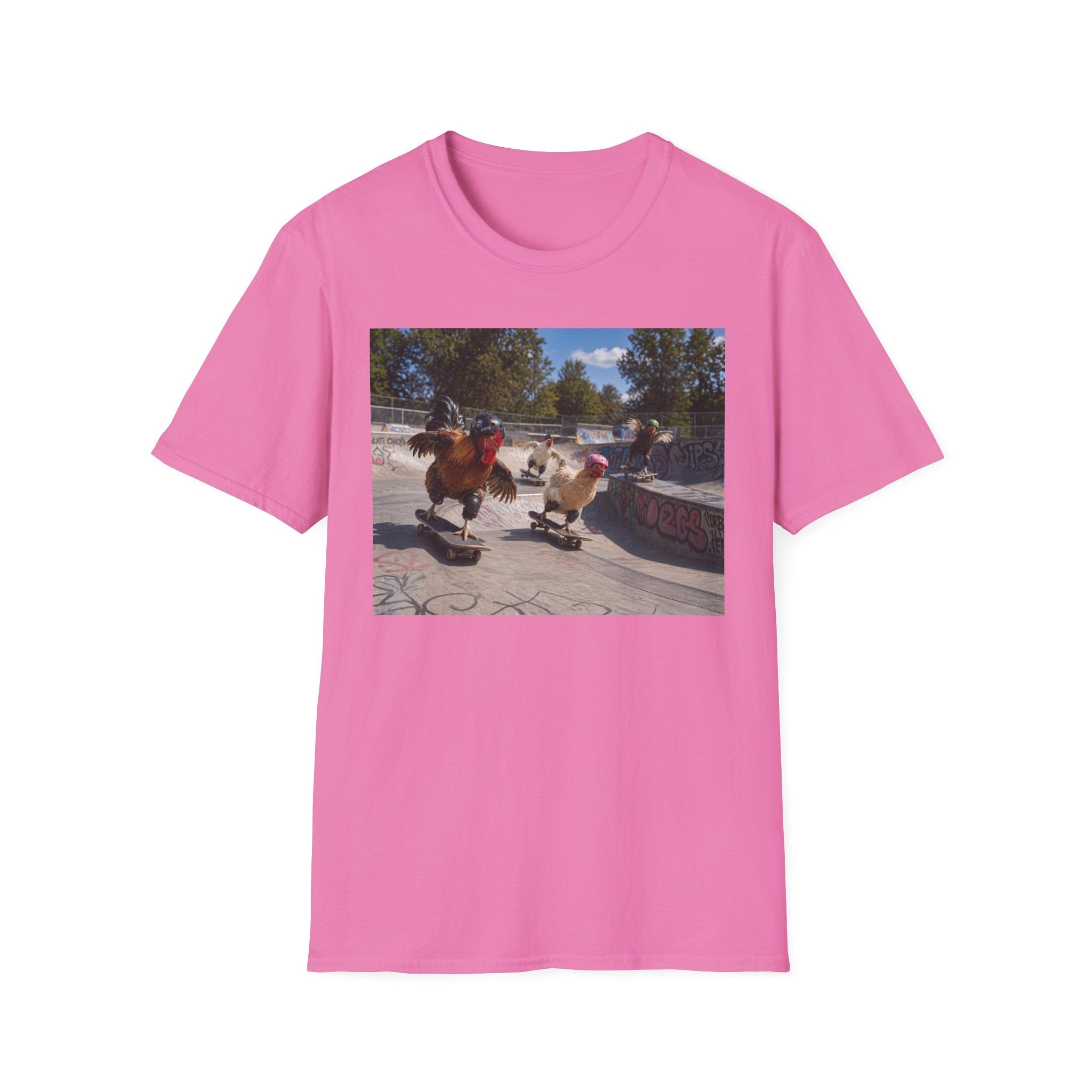 Chickens Shredding at the Skate Park T-Shirt