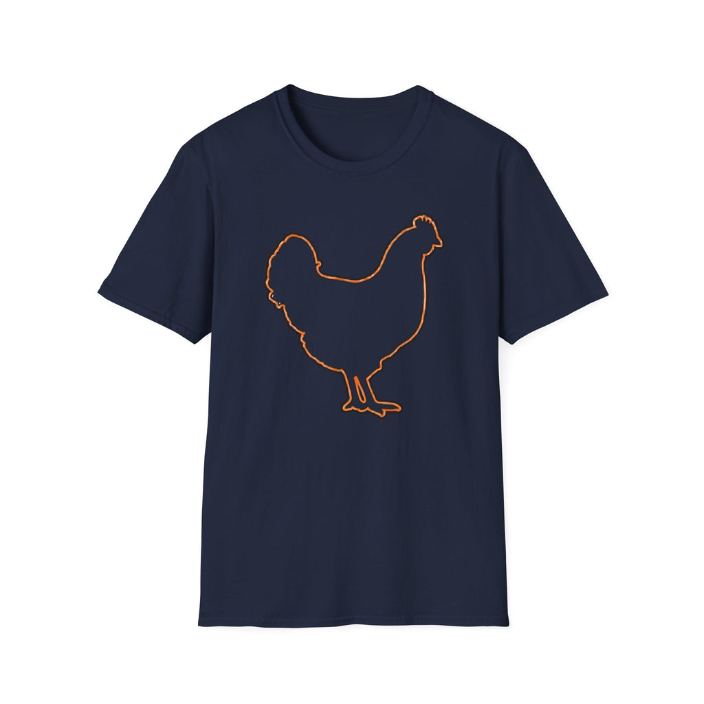 Hen Silhouette White T-Shirt