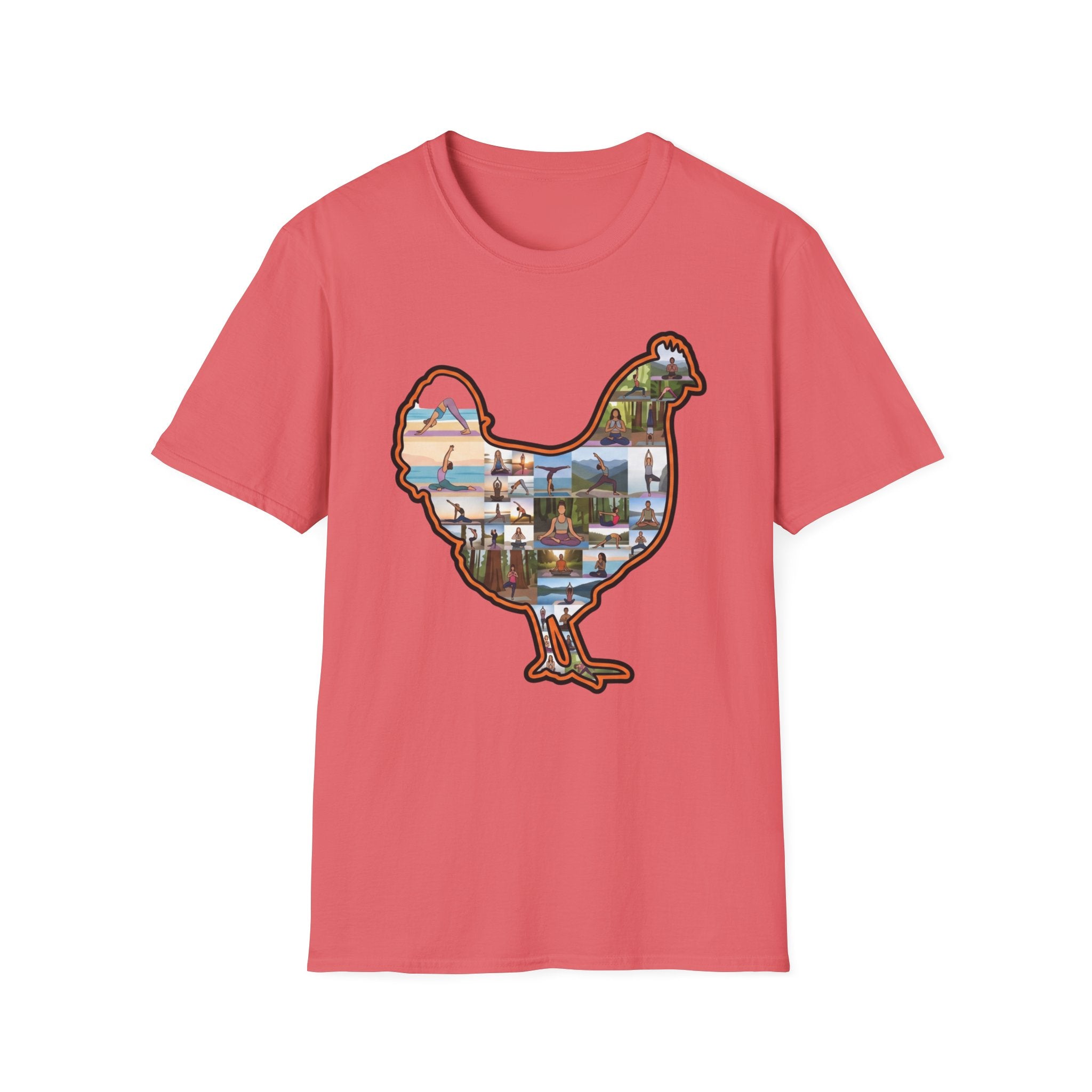 Hen Silhouette Yoga V T-Shirt