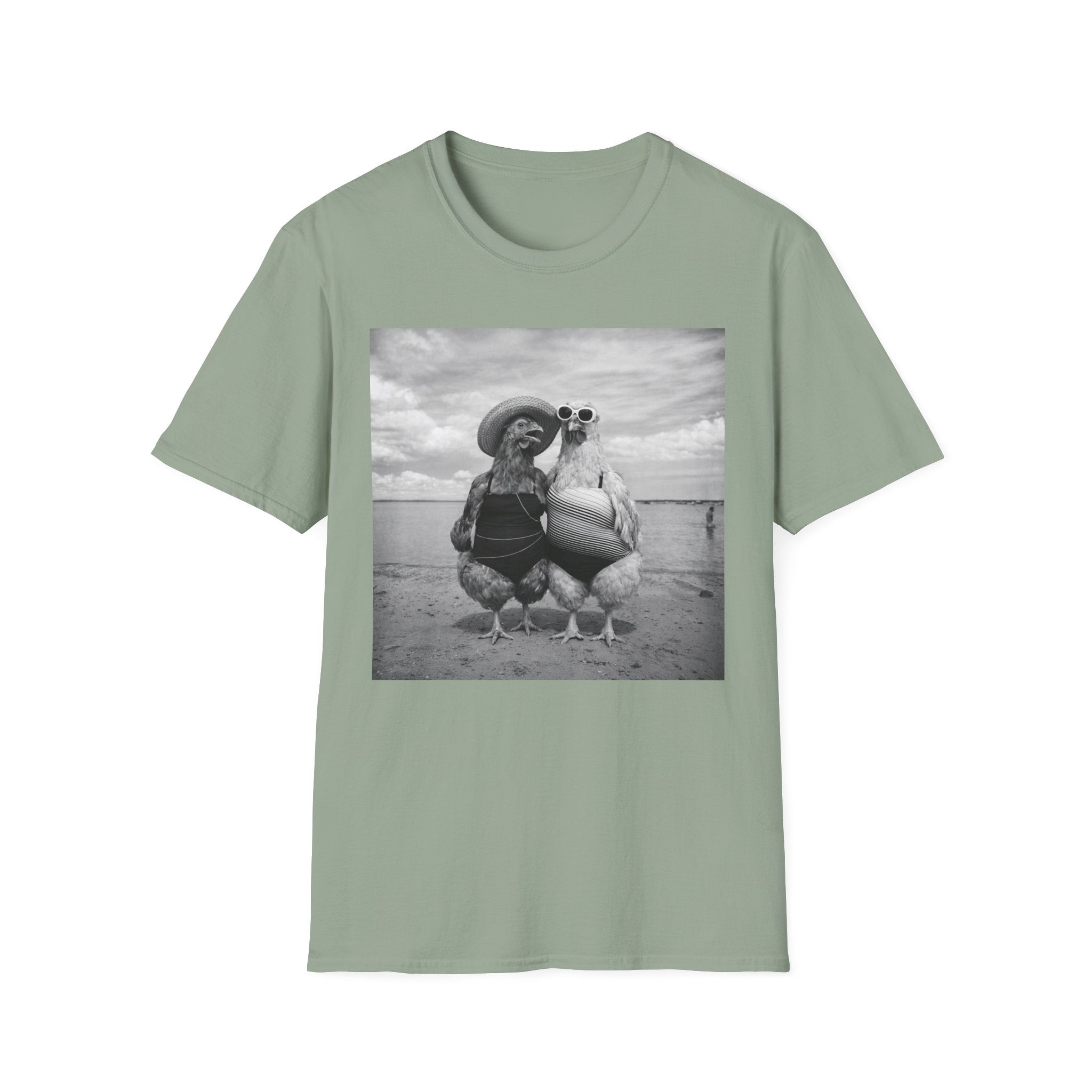 Day at the Beach B&W T-Shirt