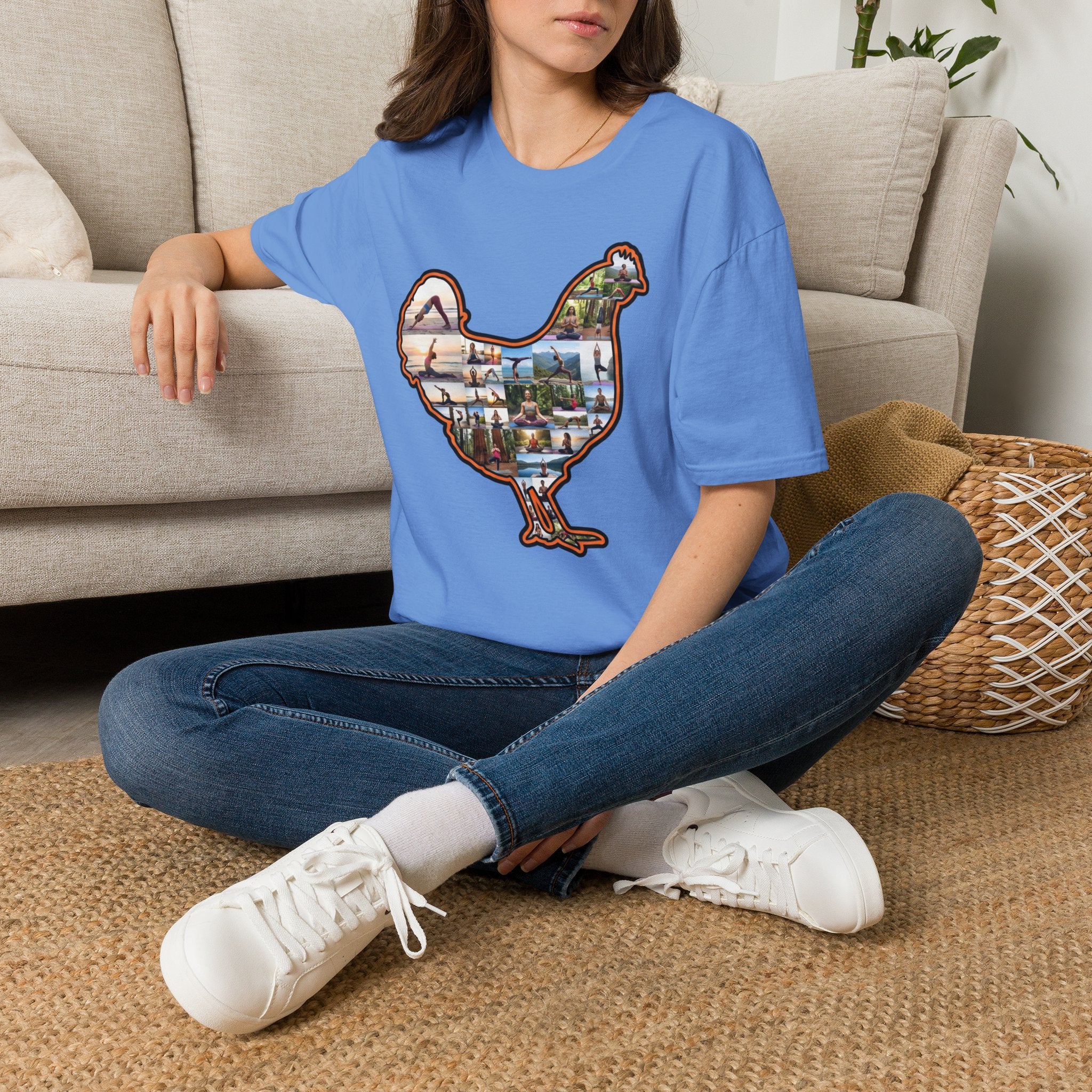 Hen Silhouette Yoga T-Shirt