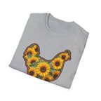 Hen Silhouette Sunflower T-Shirt