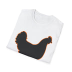 Hen Silhouette Black T-Shirt