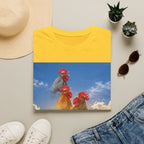 3 Rooster Sunrise Mountain T-Shirt