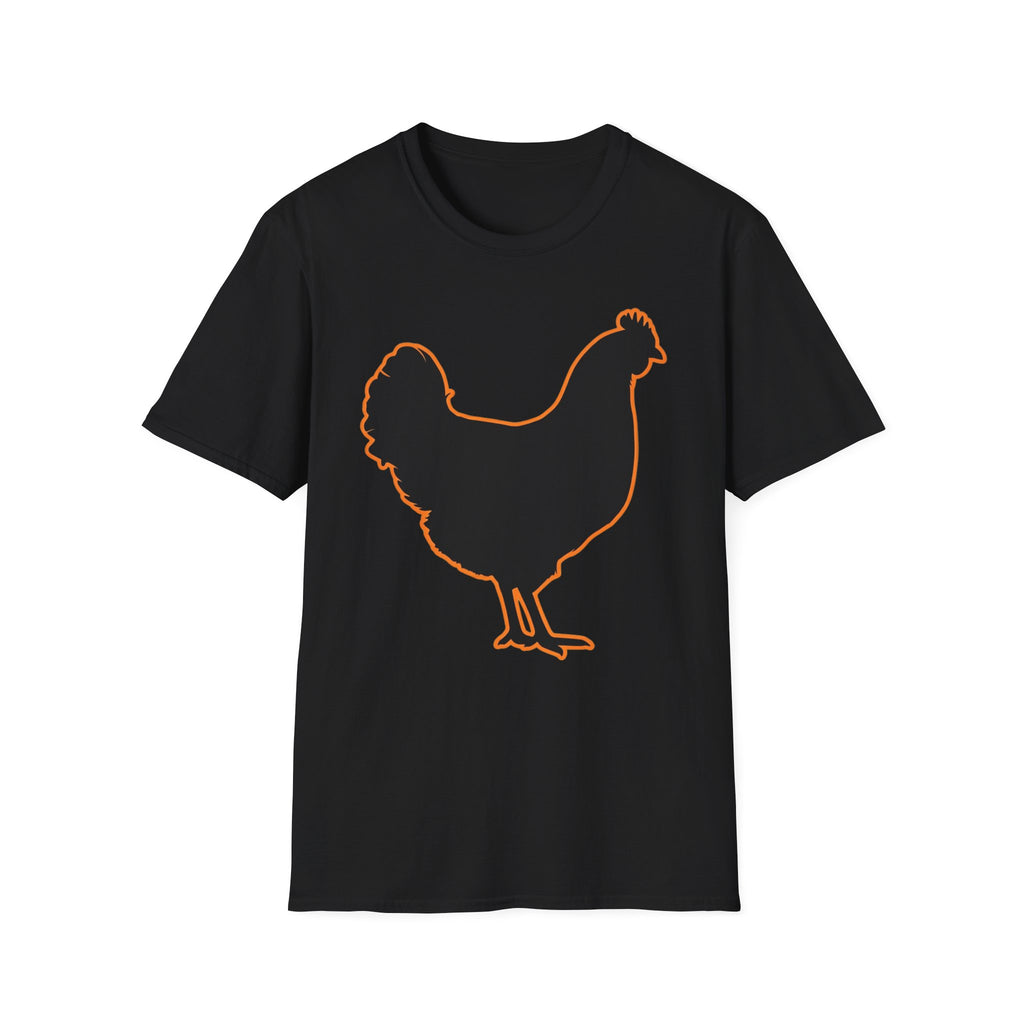 Hen Silhouette Black T-Shirt
