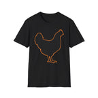 Hen Silhouette Black T-Shirt