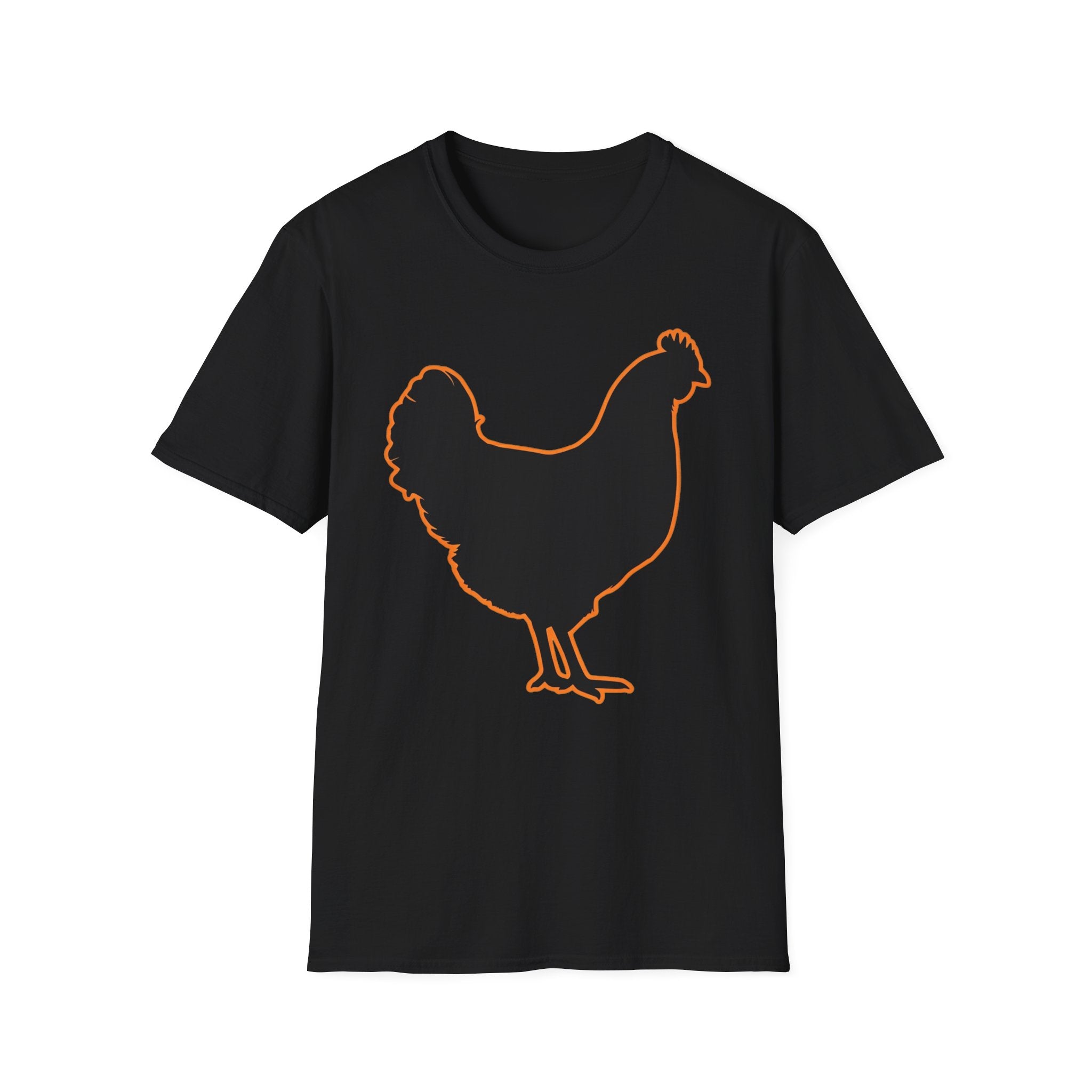 Hen Silhouette Black T-Shirt