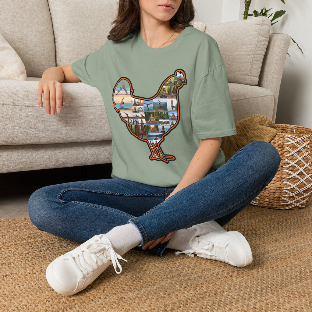 Hen Silhouette Yoga V T-Shirt