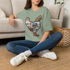 Hen Silhouette Yoga V T-Shirt