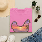 Hen Silhouette Beach V T-Shirt
