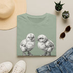 Baby Chicks in Clucks Drawing T-Shirt