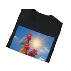 3 Rooster Sun T-Shirt