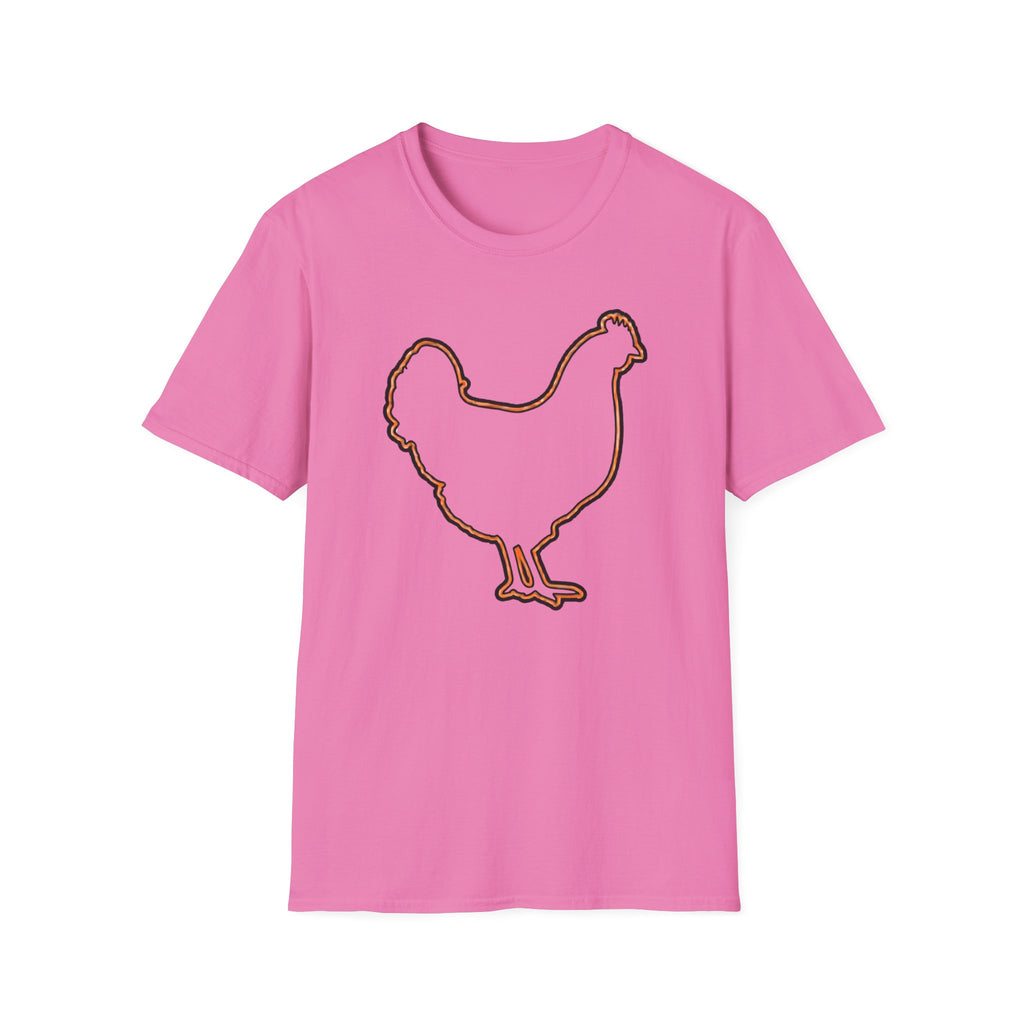 Hen Silhouette White T-Shirt
