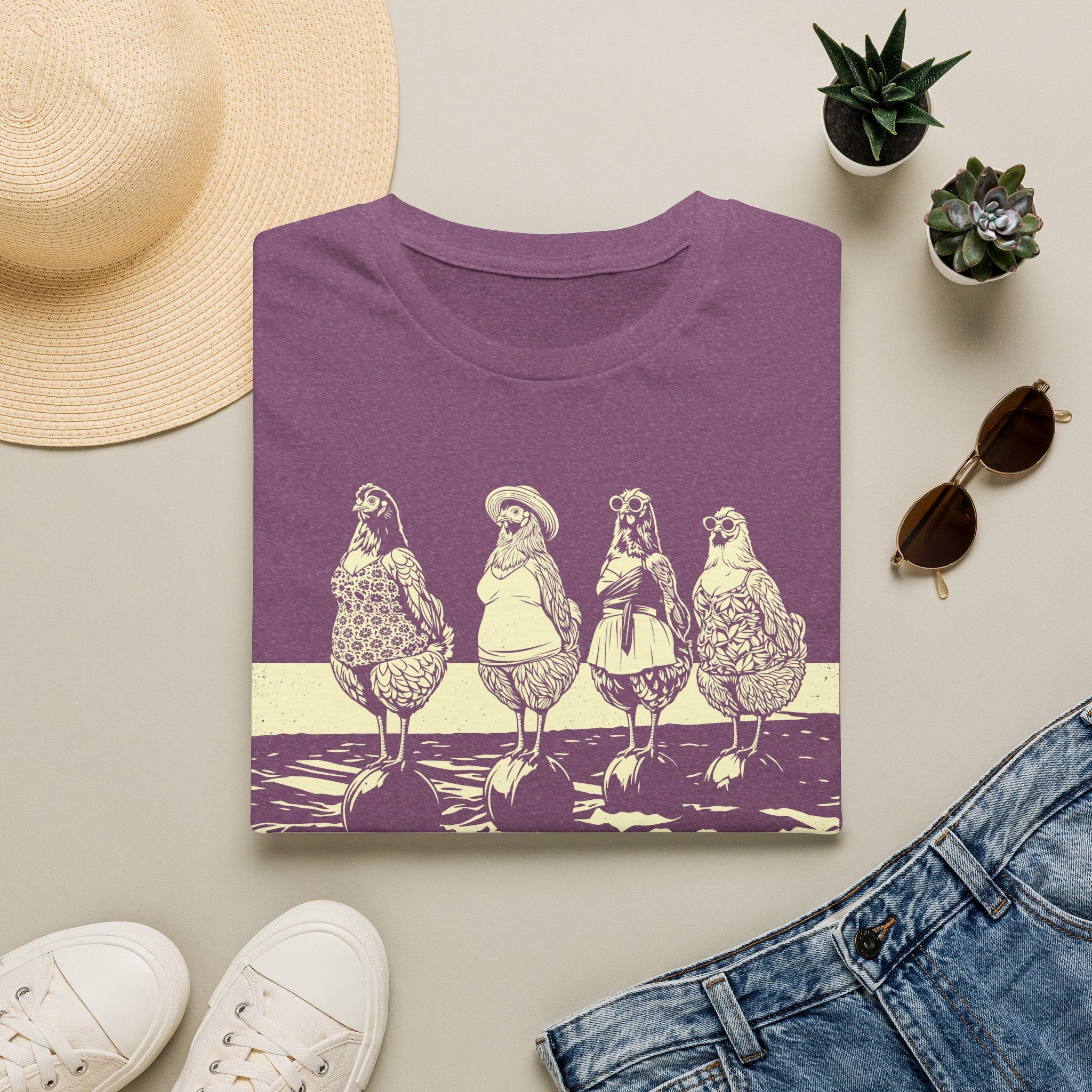 Beach Ball Hens Light T-Shirt