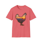 Hen Silhouette Mountain Sunset T-Shirt