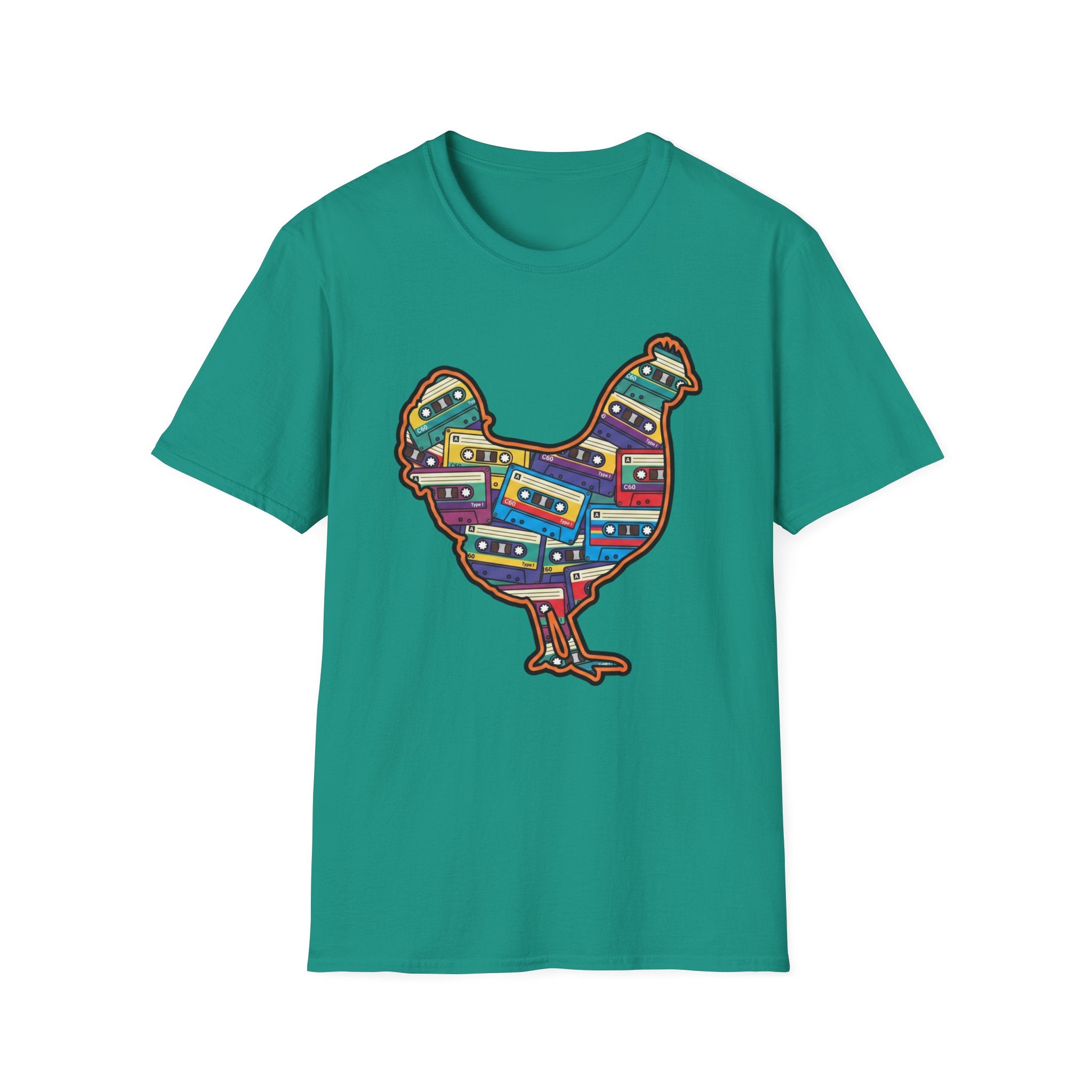 Hen Silhouette Cassettes V T-Shirt