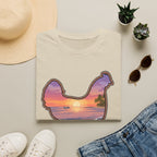 Hen Silhouette Beach V T-Shirt