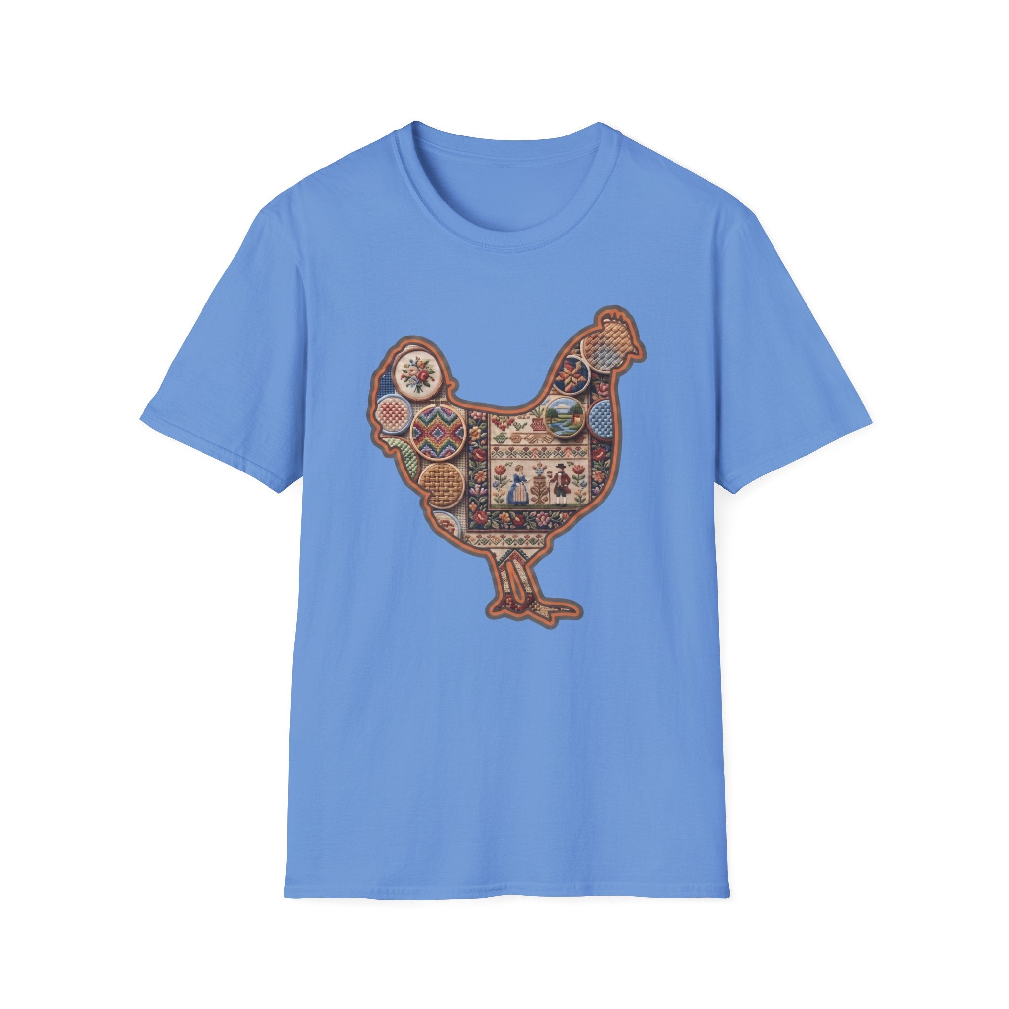 Hen Silhouette Needlepoint T-Shirt