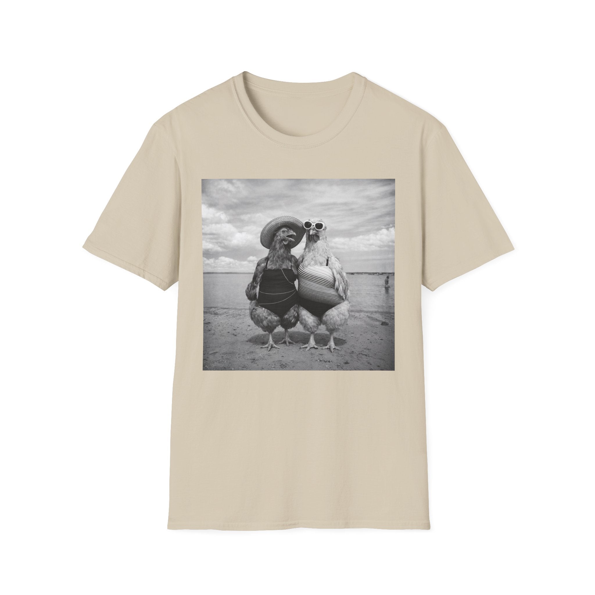 Day at the Beach B&W T-Shirt