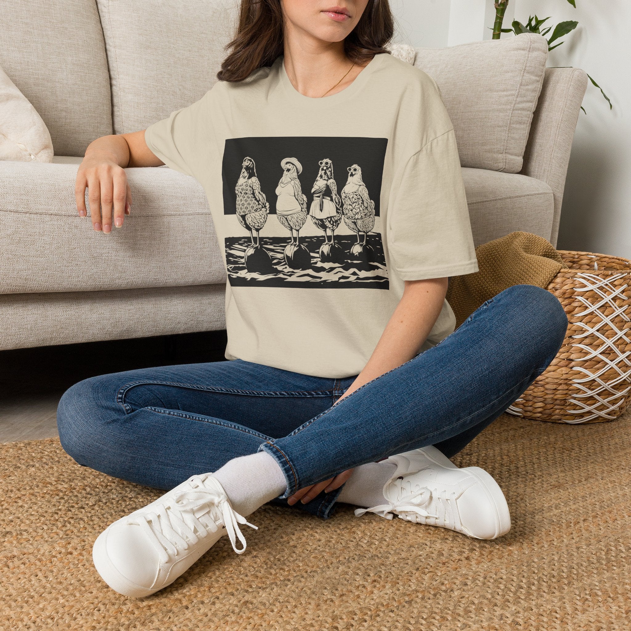 Beach Ball Hens Dark T-Shirt