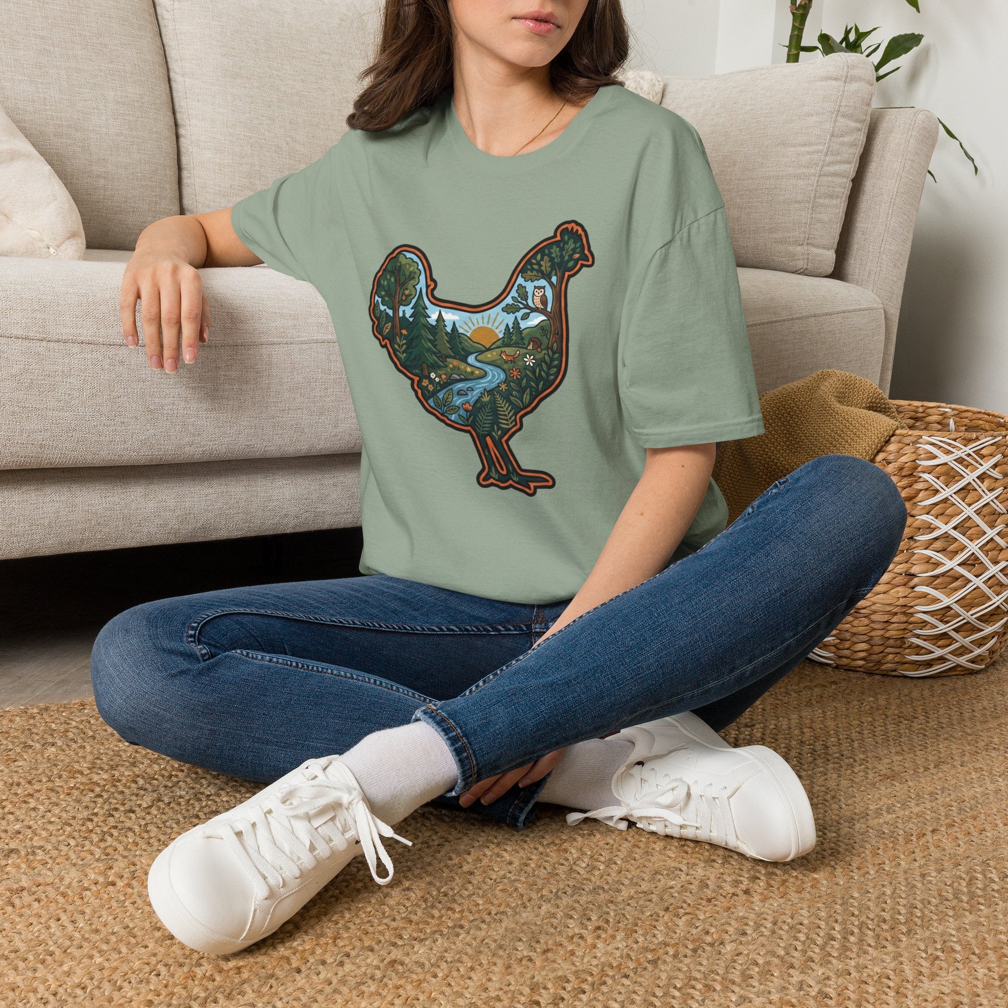 Hen Silhouette Nature V T-Shirt