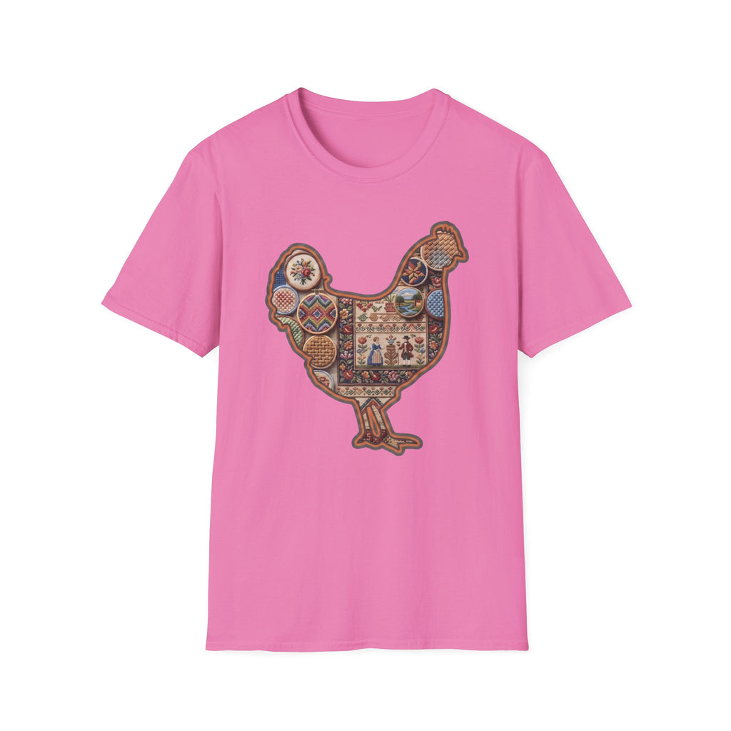 Hen Silhouette Needlepoint T-Shirt