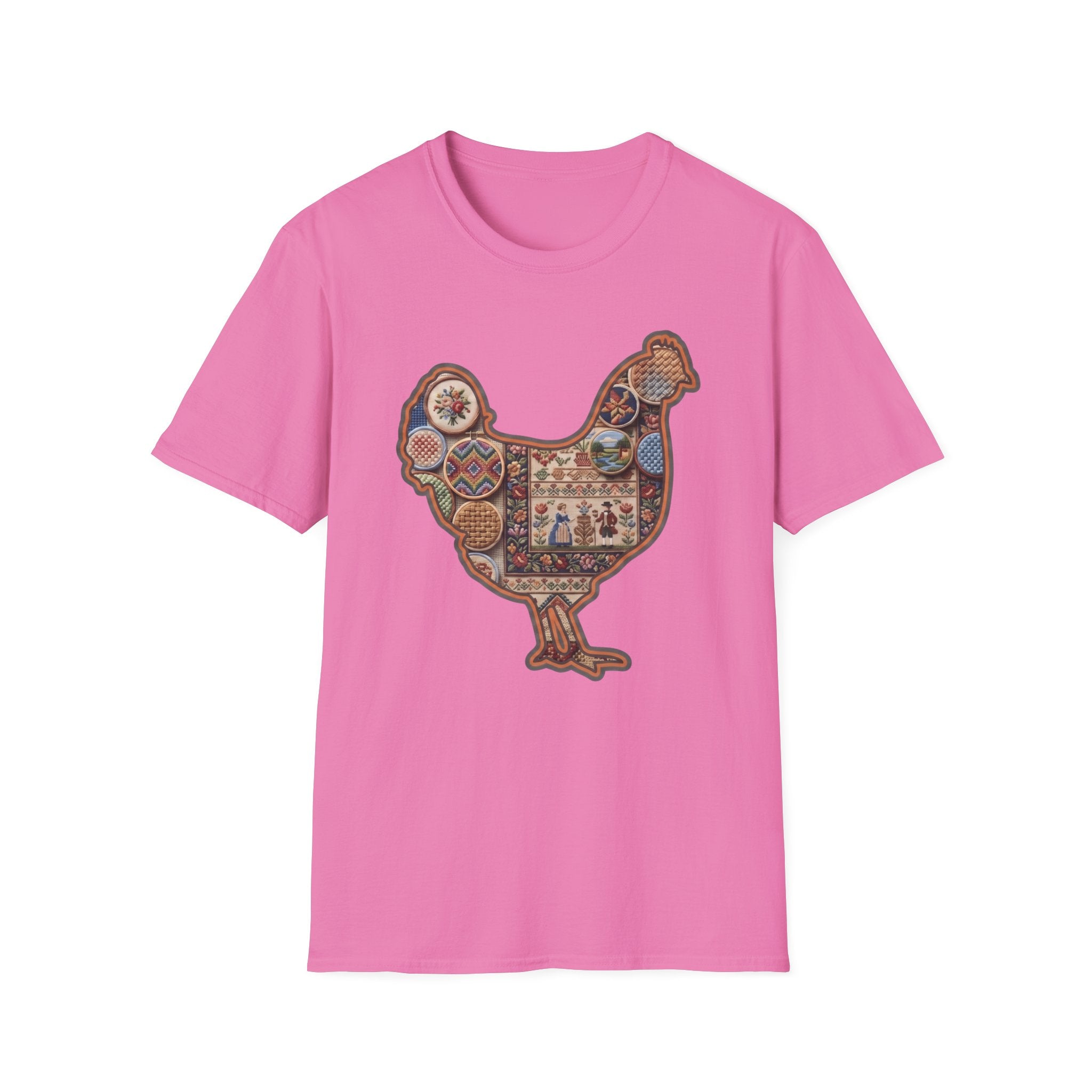 Hen Silhouette Needlepoint T-Shirt