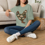 Hen Silhouette Books T-Shirt