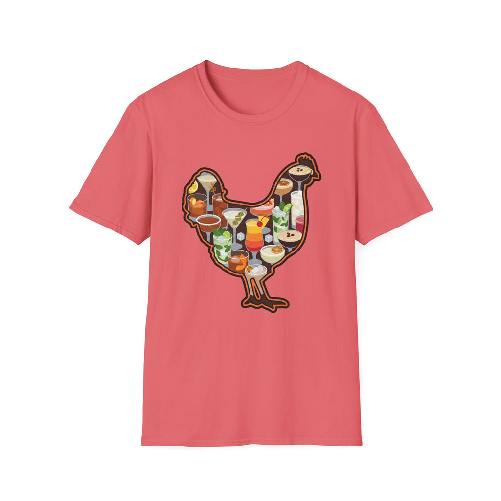 Hen Silhouette Cocktails V T-Shirt