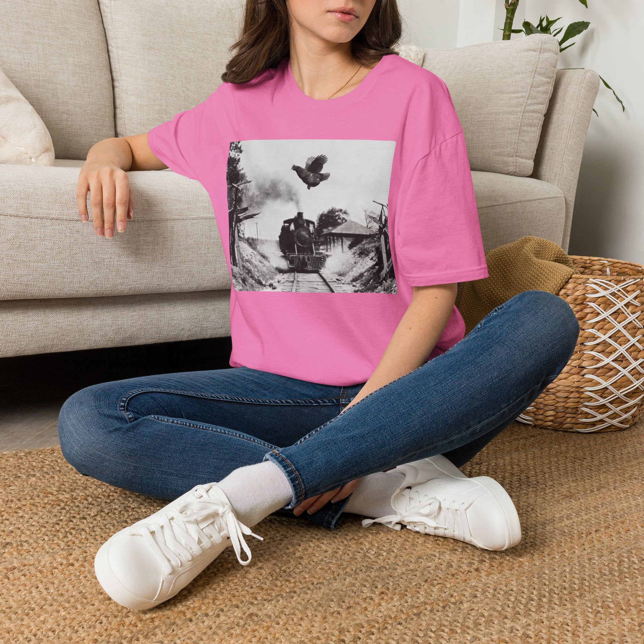 Hen Train Jump T-Shirt