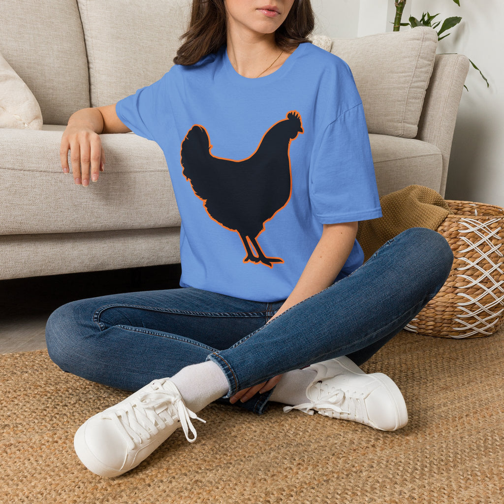 Hen Silhouette Black T-Shirt