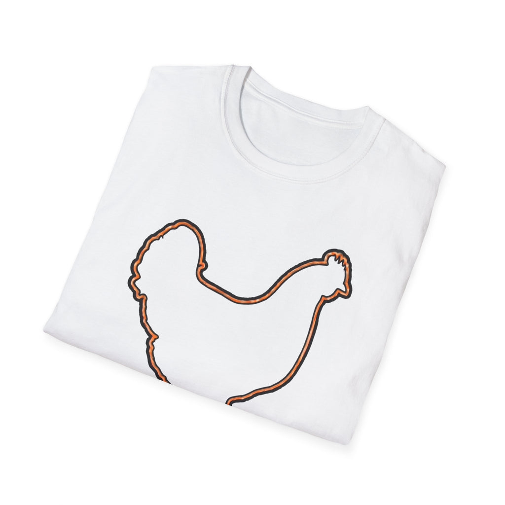 Hen Silhouette White T-Shirt