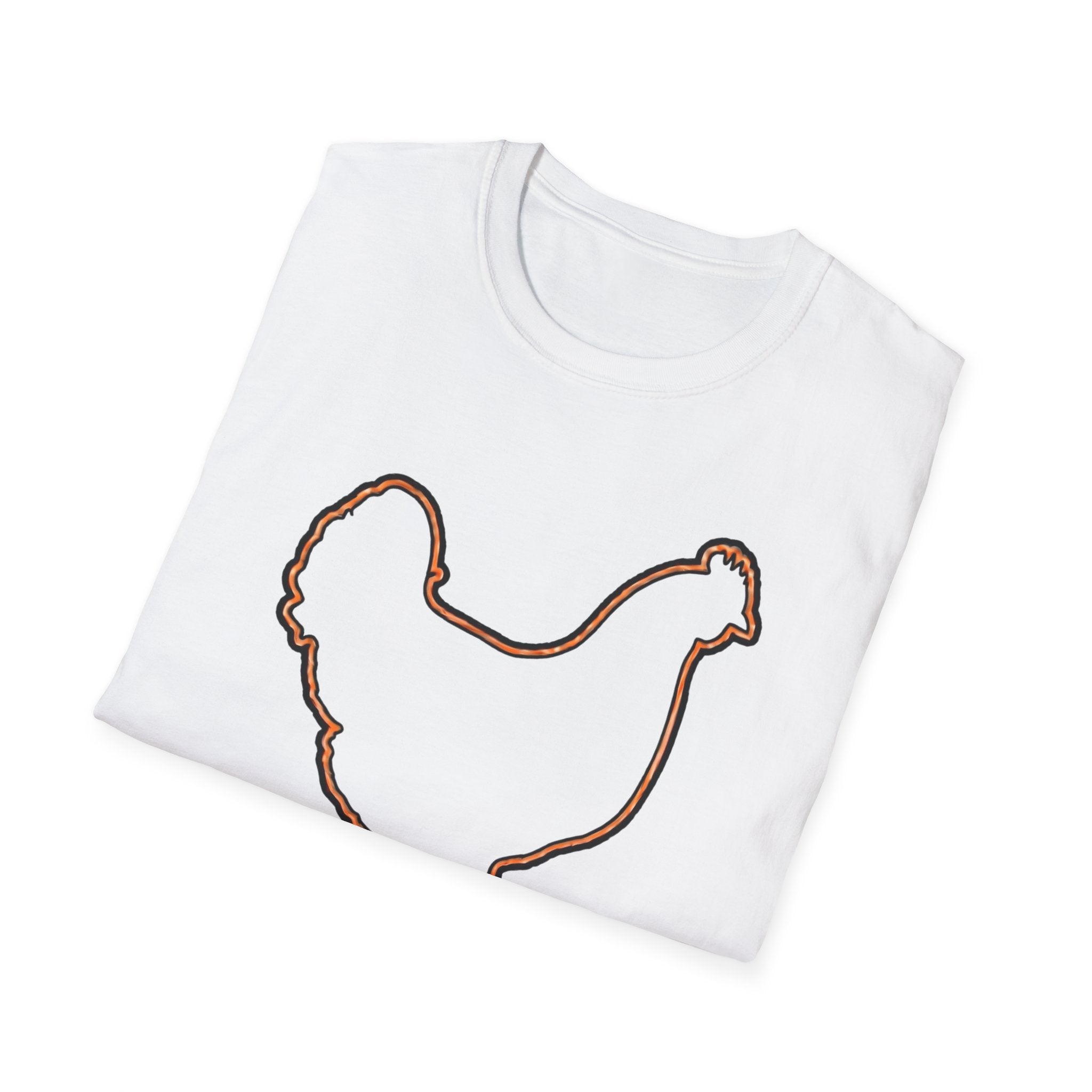 Hen Silhouette White T-Shirt