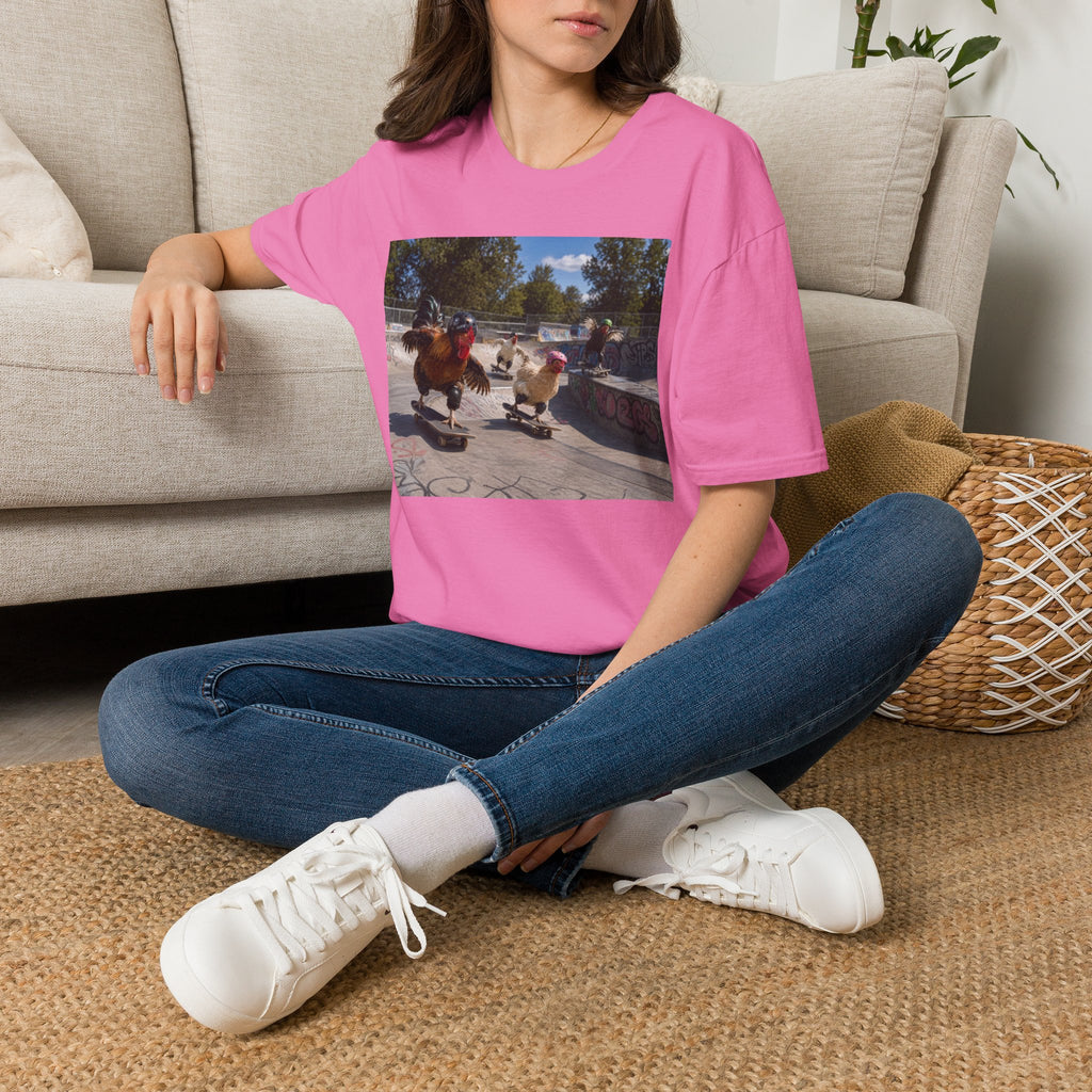 Chickens Shredding at the Skate Park T-Shirt