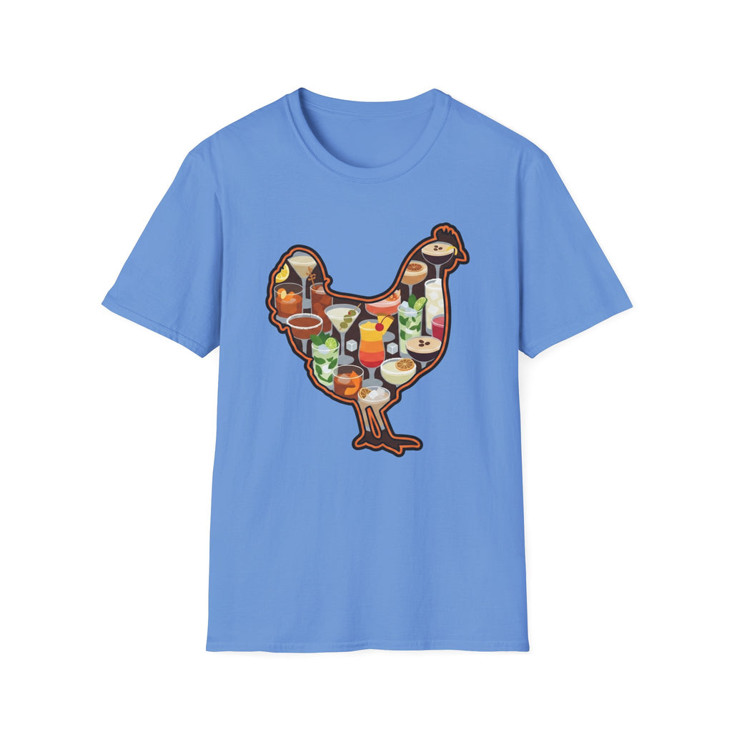 Hen Silhouette Cocktails V T-Shirt