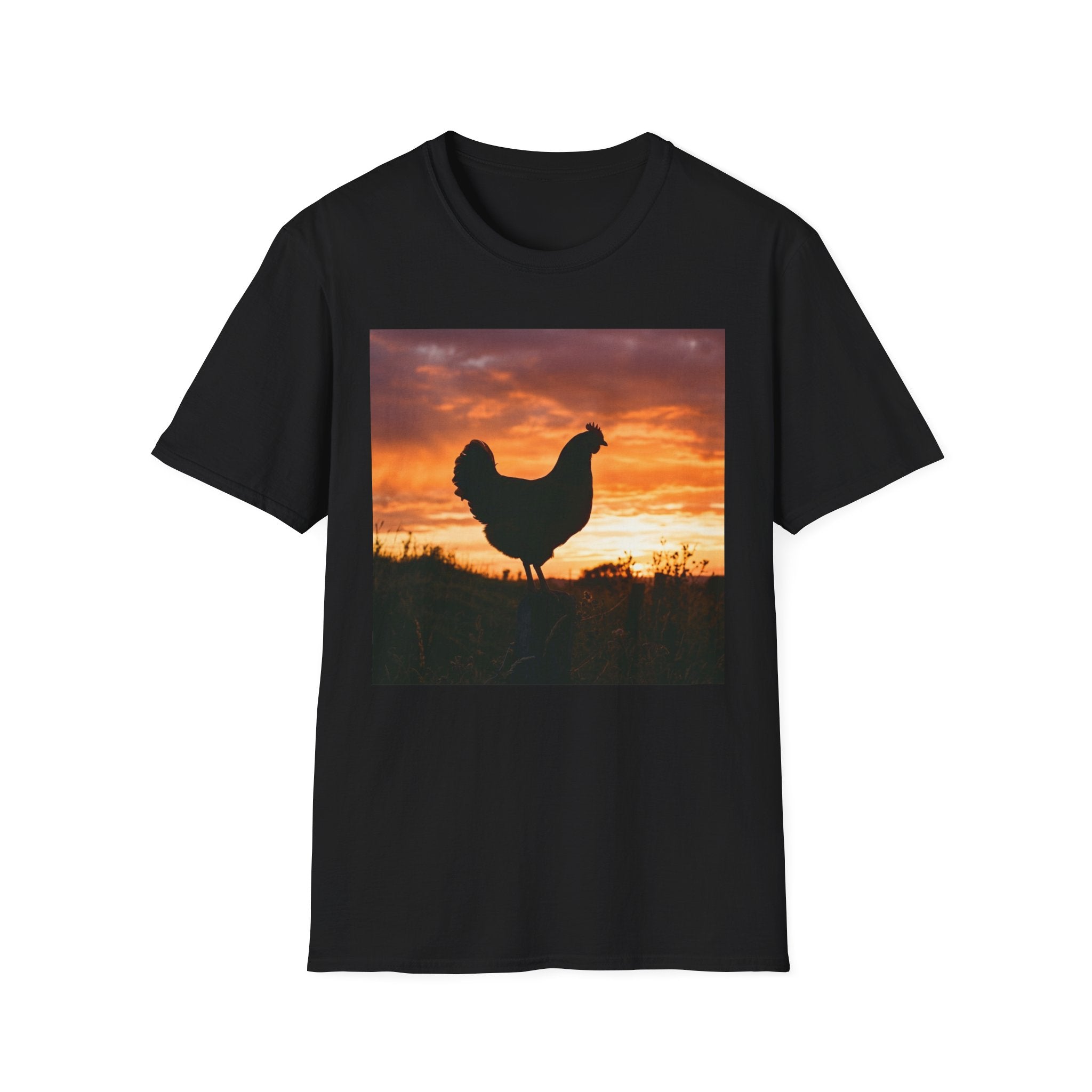 Hen Silhouette Fence T-Shirt