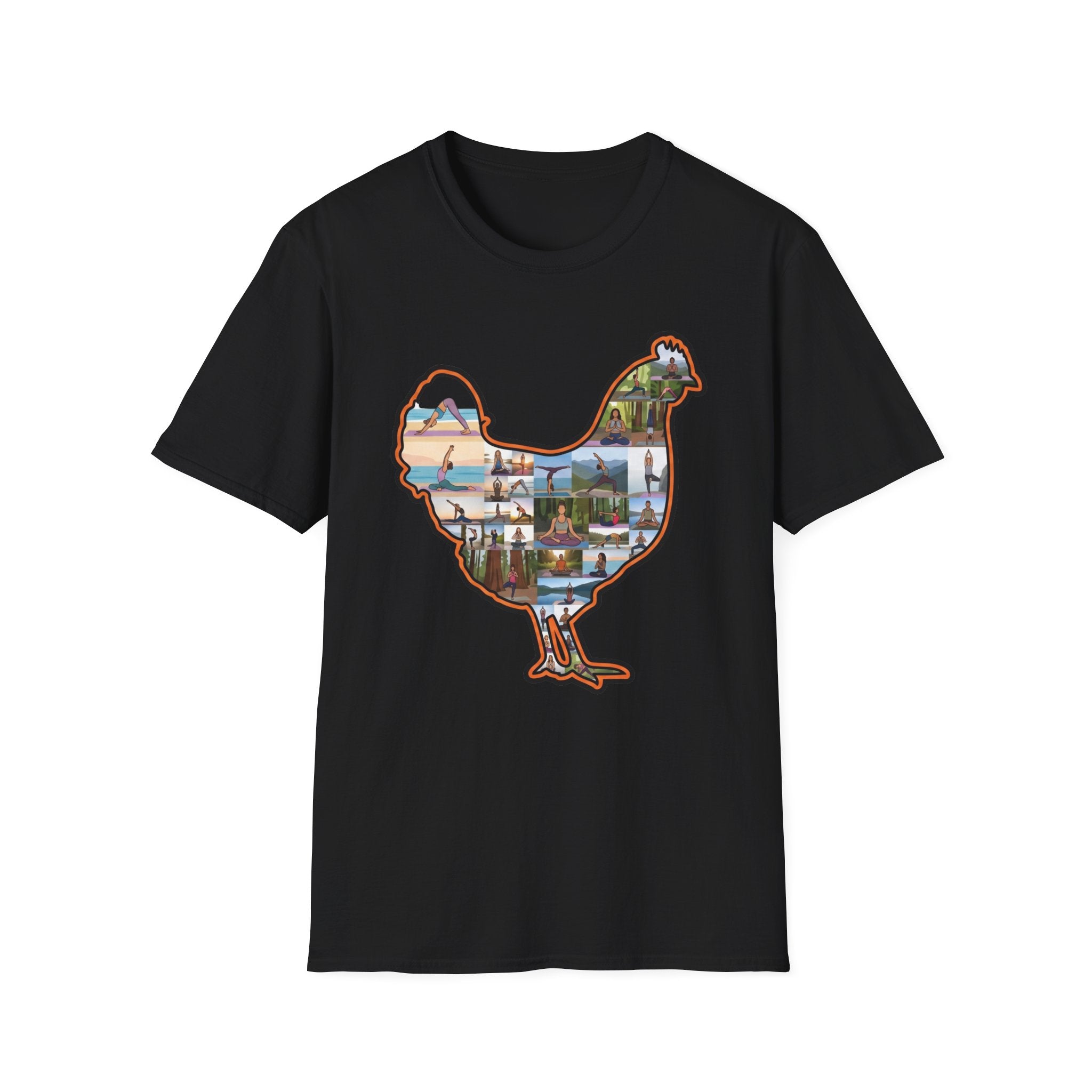 Hen Silhouette Yoga V T-Shirt