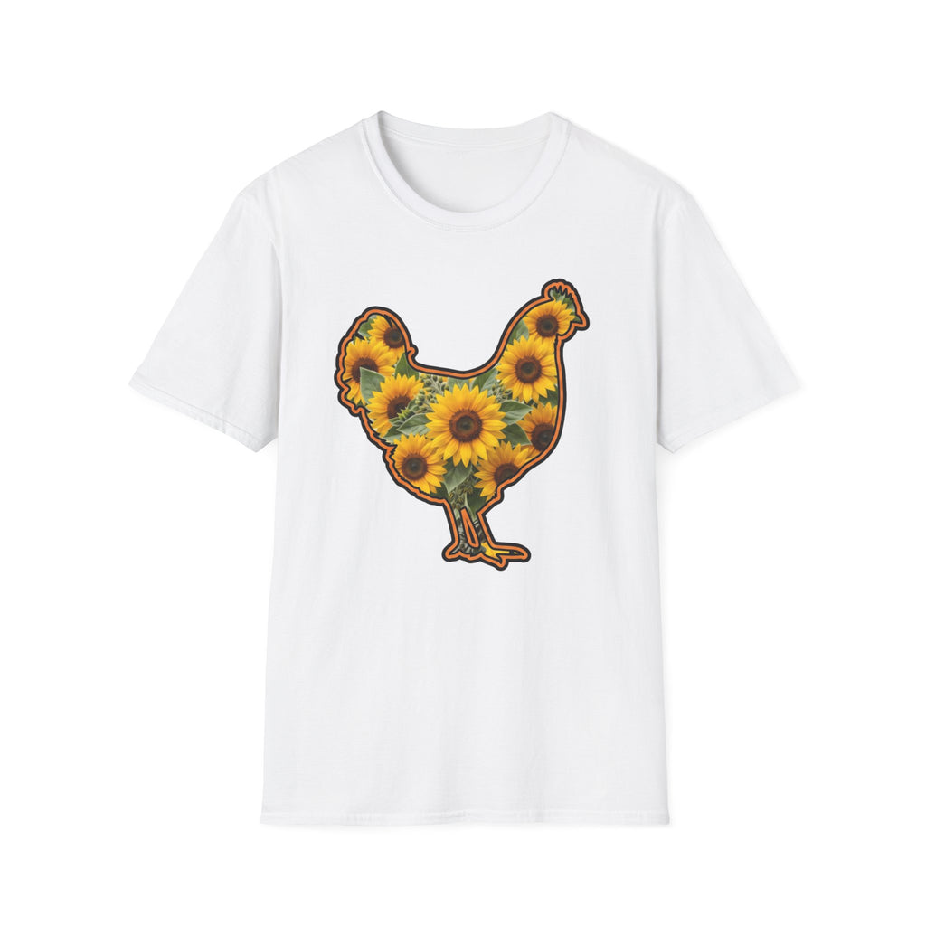 Hen Silhouette Sunflower T-Shirt